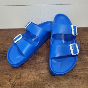 Birkenstock Blue EVA Rubber Arizona Style Slip On Sandal Women's sz 40/9 US